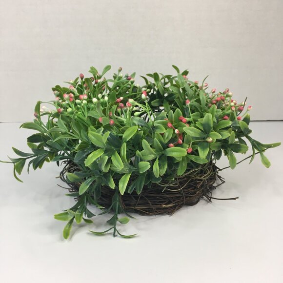 Spring Greenery Home Decor Mini Wreath Table Centerpiece Arrangement - Picture 11 of 13